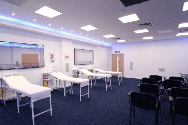 filler and botox training room